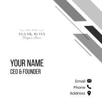 Minimalist Fashion Wordmark Business Card Image Preview