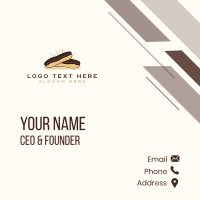 Chocolate Eclair Dessert Business Card Image Preview