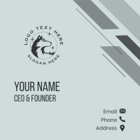 Starry Wolf Gamer Business Card Image Preview