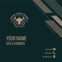 Outdoor Bull Ranch Business Card Image Preview