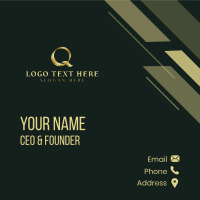 Elegant Metallic Gold Business Card Image Preview