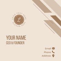 Stylish Fashion Lettermark Business Card Image Preview