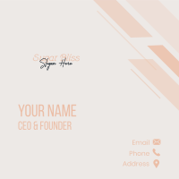 Stylish Script Fashion Wordmark Business Card Image Preview