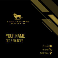 Luxury Lion Deluxe Business Card Image Preview