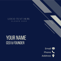 Classy Minimalist Wordmark Business Card Image Preview