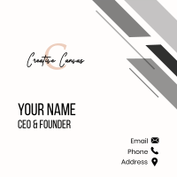 Classy Modern Initial Business Card Image Preview