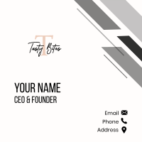 Classy Modern Initial Business Card Image Preview