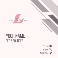Generic Aesthetic Lettermark Business Card Image Preview
