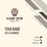 Decorated Pharaoh Sculpture Business Card Image Preview