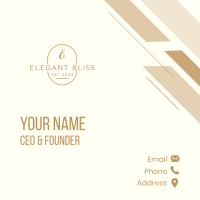 Classy Minimalist Letter Business Card Image Preview