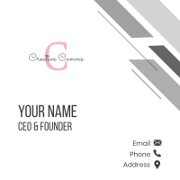 Classy Fashion Lettermark Business Card Image Preview