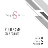 Classy Fashion Lettermark Business Card Image Preview