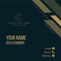 Premium Designer Letter C Business Card Image Preview