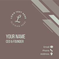 Feminine Beauty Lettermark Business Card Image Preview