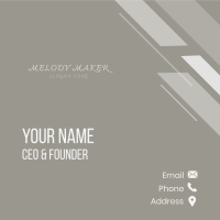 Elegant Classy Wordmark Business Card Image Preview