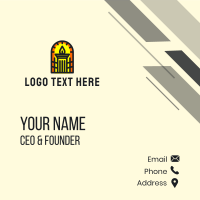 Torch Column Structure Business Card Image Preview