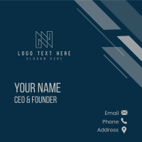 Finance Letter N  Business Card Image Preview
