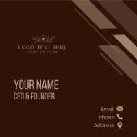 Classic Flower Shop Wordmark Business Card Image Preview