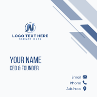 Generic Company Letter N Business Card Image Preview