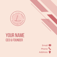 Watercolor Feminine Lettermark Business Card Image Preview