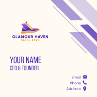 Modern Classy Shoe Business Card Image Preview