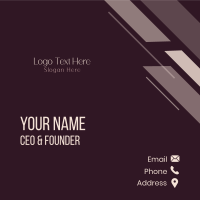 Classy Elegant Wordmark Business Card Image Preview