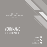 Fancy Clothing Wordmark Business Card Image Preview