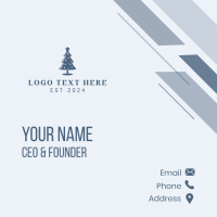 Holiday Christmas Tree  Business Card Image Preview