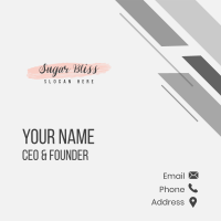 Feminine Fashion Script Wordmark Business Card Image Preview