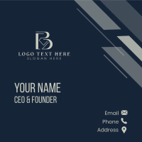 Classy Diamond Letter B Business Card Image Preview
