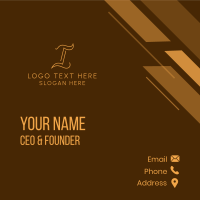 Stylish Wave Swoosh Business Card Image Preview