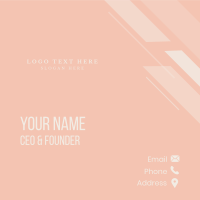 Feminine Classic Wordmark Business Card Image Preview
