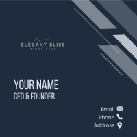 Simple Classy Wordmark Business Card Image Preview