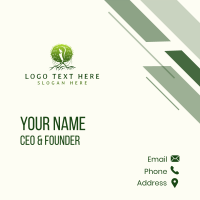 Eco Feminine Tree  Business Card Image Preview