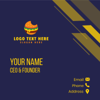 Cheesy Burger Bite Business Card Image Preview