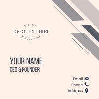 Minimalist Fashion Style Wordmark Business Card Image Preview