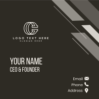 Classic Corporate Letter C Business Card Image Preview