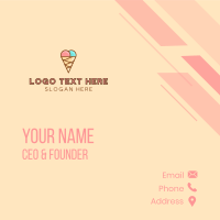 Sweet Ice Cream Cone  Business Card Image Preview