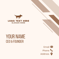 Brown Terrier Dog Business Card Image Preview