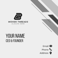 Generic Business Letter B Business Card Image Preview