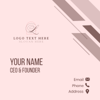 Elegant Feminine Letter Business Card Image Preview