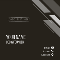 Minimalist Classy Wordmark Business Card Image Preview
