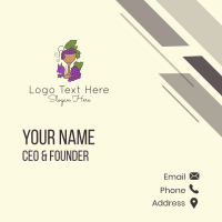 Grape Vineyard Goblet  Business Card Image Preview