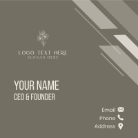 Elegant Flower Shop Wordmark Business Card Image Preview