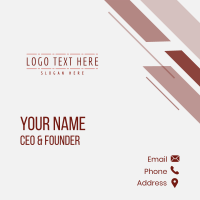 Simple Minimalist Wordmark Business Card Image Preview