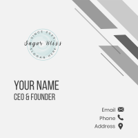 Cosmetics Shop Round Wordmark Business Card Image Preview