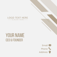 Elegant Gold Professional Wordmark Business Card Image Preview