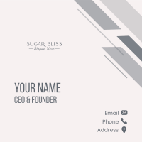 Minimalist Beauty Wordmark Business Card Image Preview