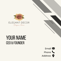 Bloom Rose Flower Business Card Image Preview