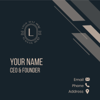 Elegant Boutique Store Lettermark  Business Card Image Preview